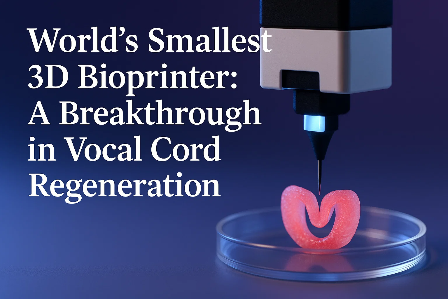 World’s Smallest 3D Bioprinter: A Breakthrough in Vocal Cord Regeneration