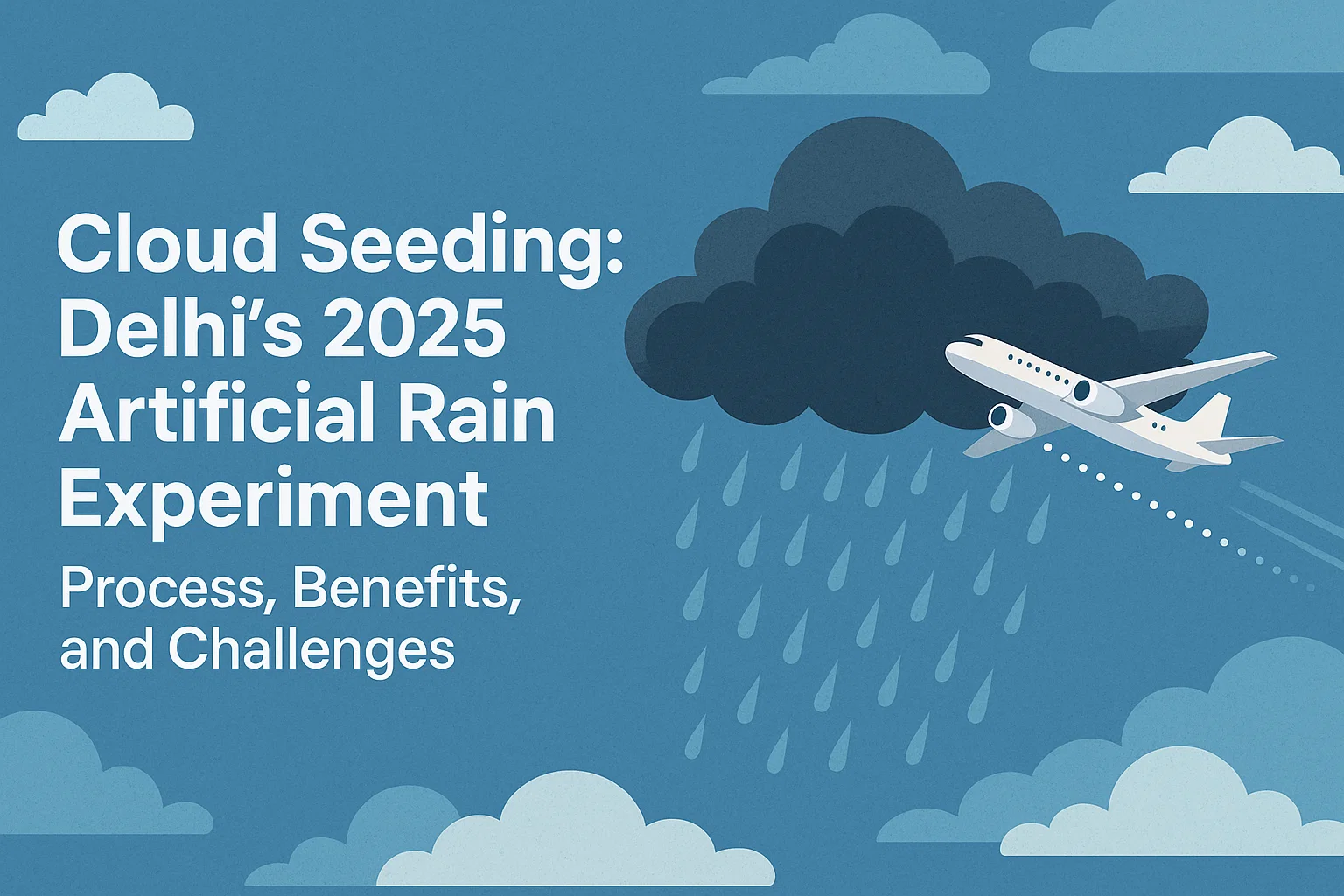 Cloud Seeding: Delhi’s 2025 Artificial Rain Experiment – Process, Benefits, and Challenges