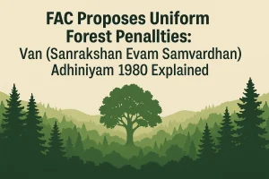 FAC Proposes Uniform Forest Penalties: Van (Sanrakshan Evam Samvardhan) Adhiniyam 1980 Explained