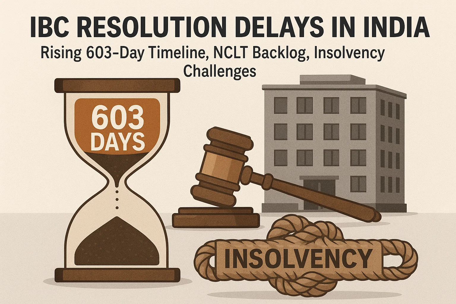 IBC Resolution Delays in India: Rising 603-Day Timeline, NCLT Backlog, Insolvency Challenges