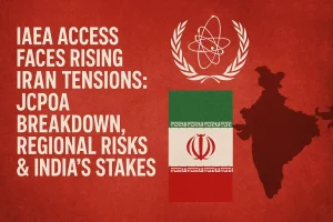 IAEA Access Faces Rising Iran Tensions: JCPOA Breakdown, Regional Risks & India’s Stakes
