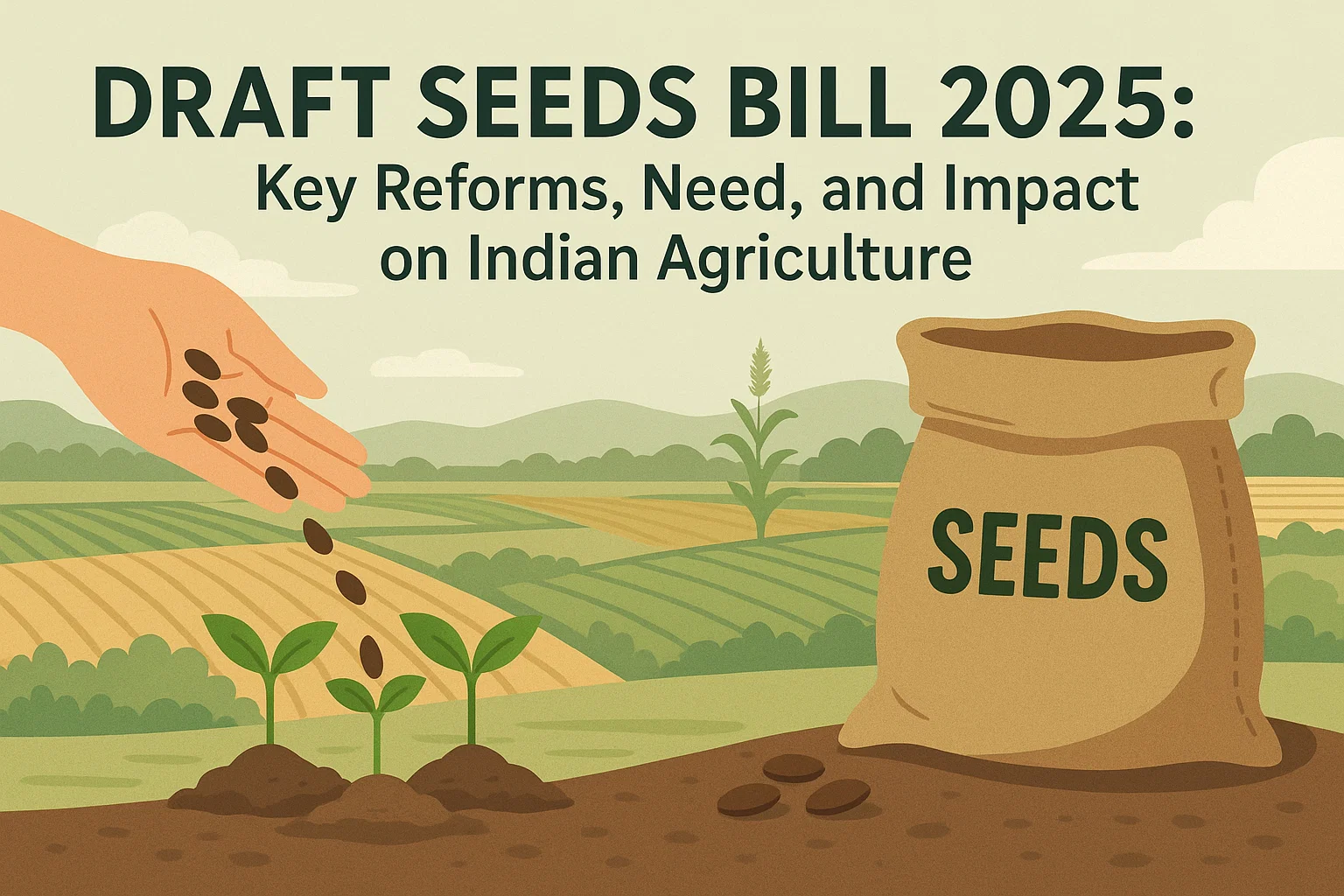 Draft Seeds Bill 2025: Key Reforms, Need, and Impact on Indian Agriculture | The Study IAS