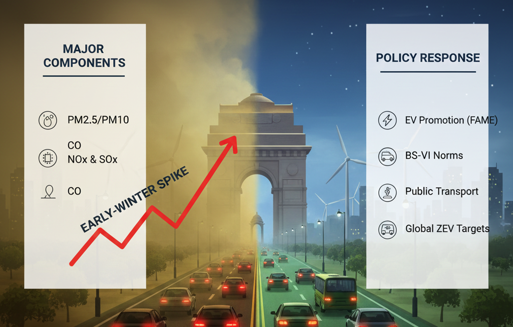 Vehicular Emissions: Rising Early-Winter Pollution and Policy Response