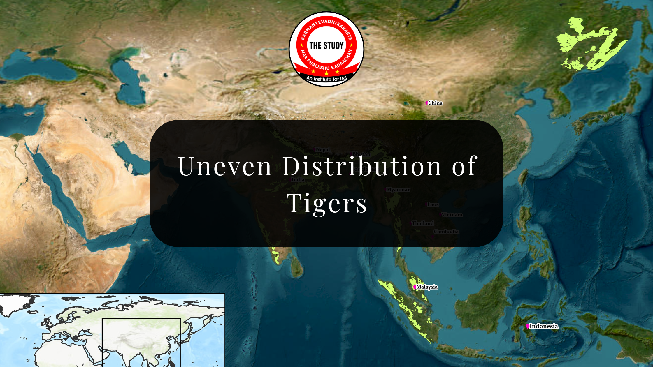 Uneven Distribution of Tigers in India